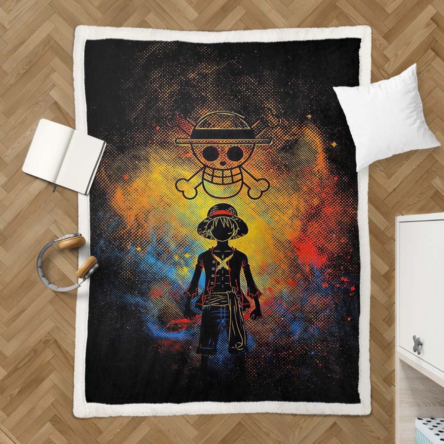 Monkey D. Ruffy One Piece 09 Decke - Fleecedecke – Bild 3