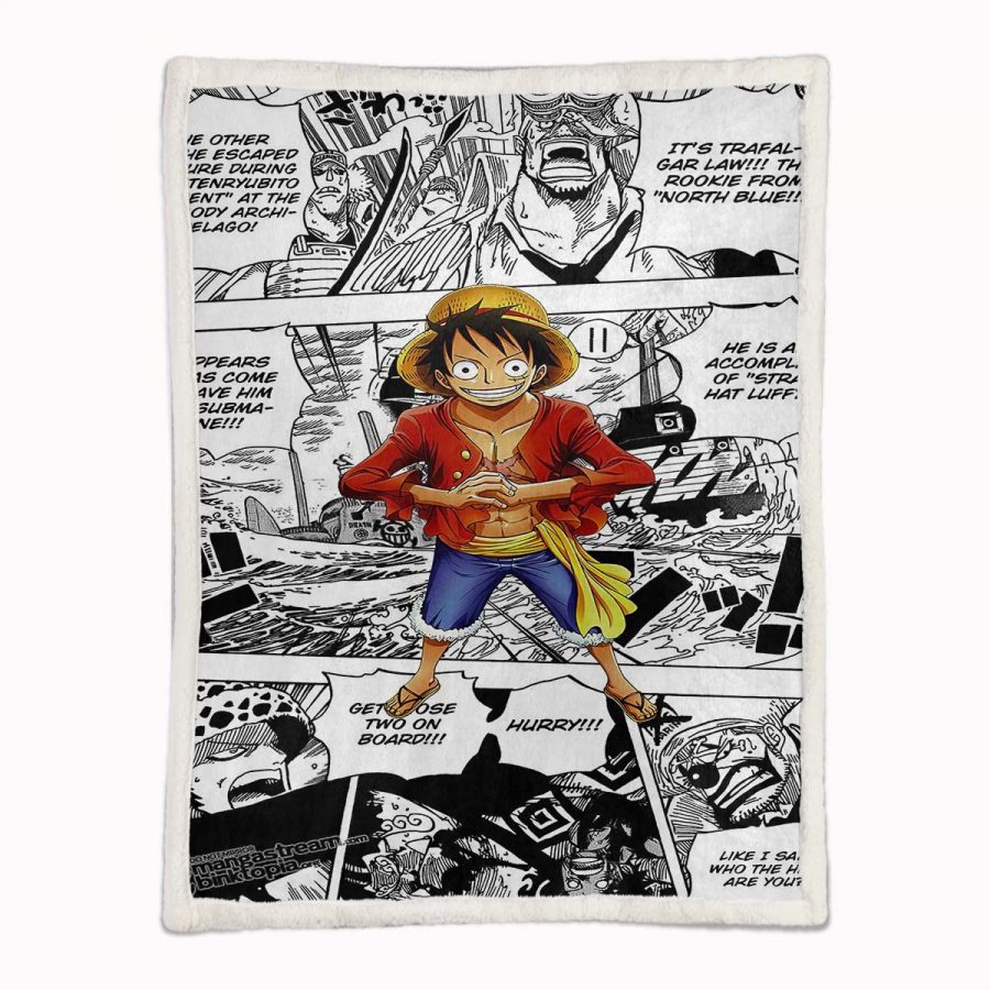 Monkey D. Ruffy One Piece 12 Decke - Fleecedecke – Bild 2