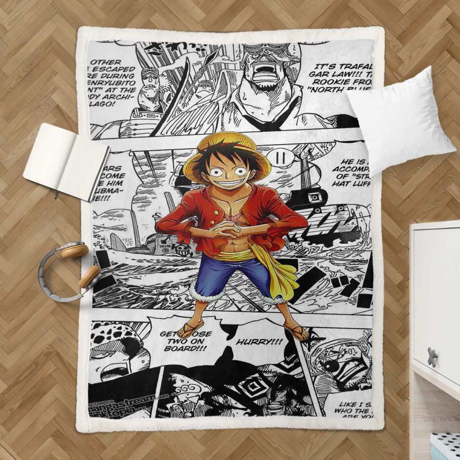 Monkey D. Ruffy One Piece 12 Decke - Fleecedecke – Bild 3