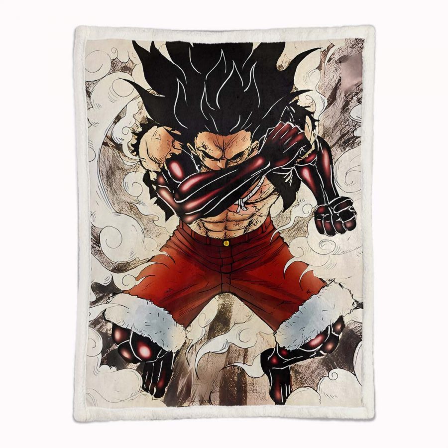 Monkey D. Ruffy One Piece 14 Decke - Fleecedecke – Bild 2