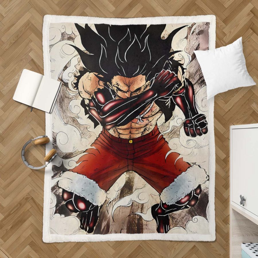 Monkey D. Ruffy One Piece 14 Decke - Fleecedecke – Bild 3