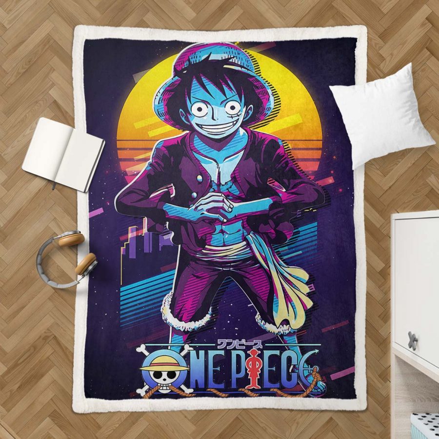 Monkey D. Ruffy One Piece 16 Decke - Fleecedecke – Bild 3