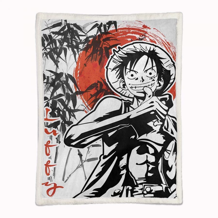 Monkey D. Ruffy One Piece 17 Decke - Fleecedecke – Bild 2