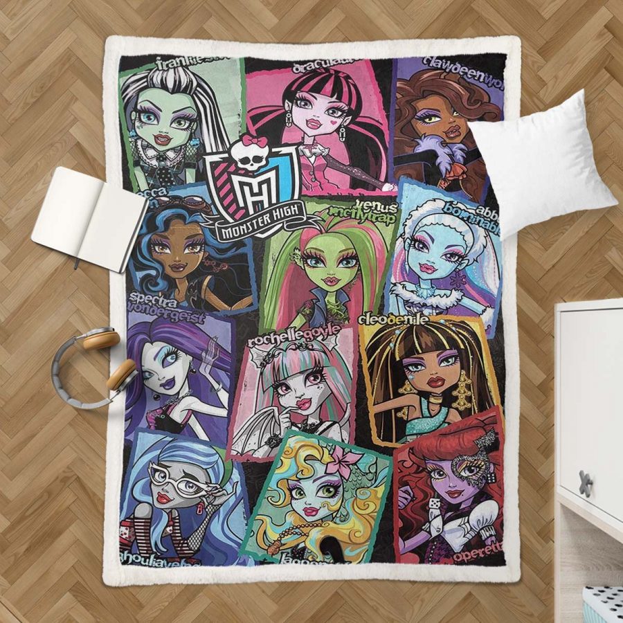 Monster High Alle Charaktere 01 Decke - Fleecedecke – Bild 3