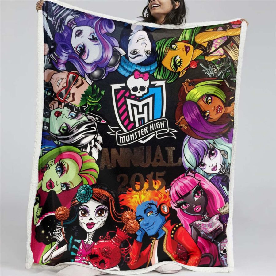 Monster High Alle Charaktere 05 Decke - Fleecedecke