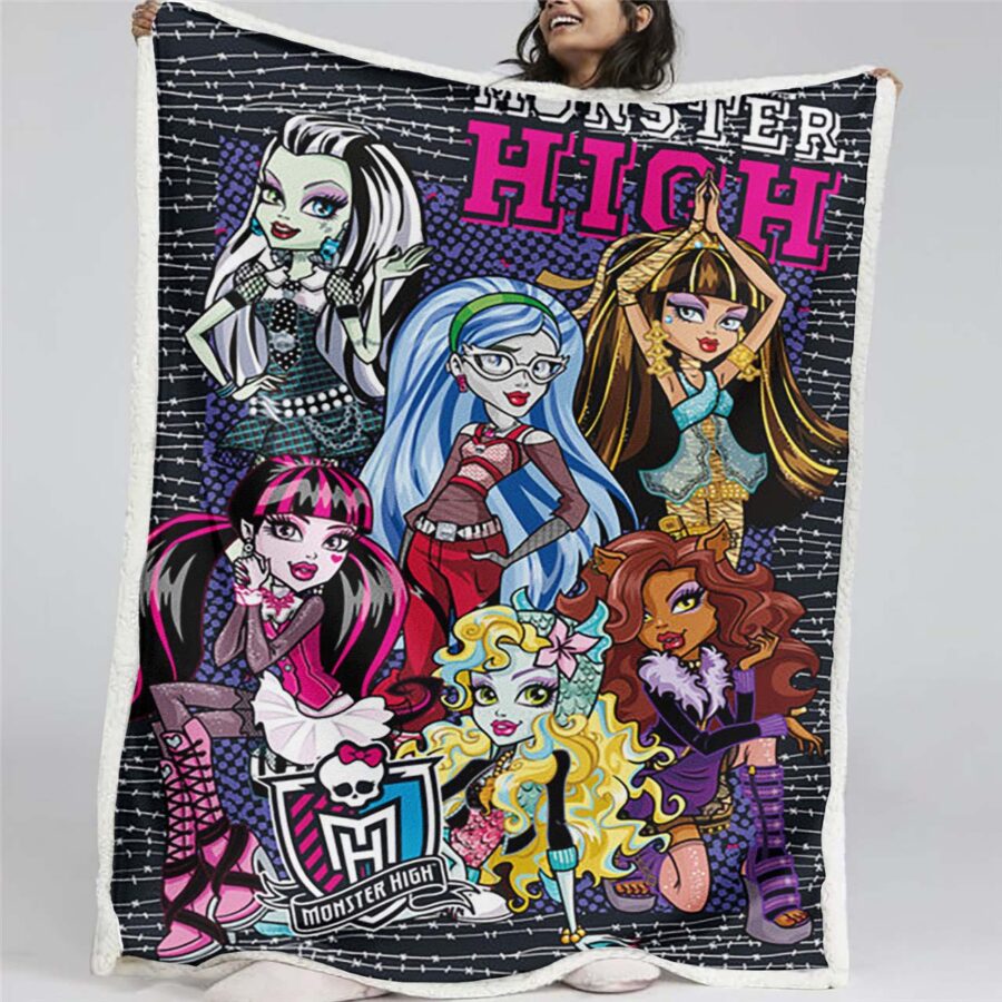 Monster High Alle Charaktere 06 Decke - Fleecedecke