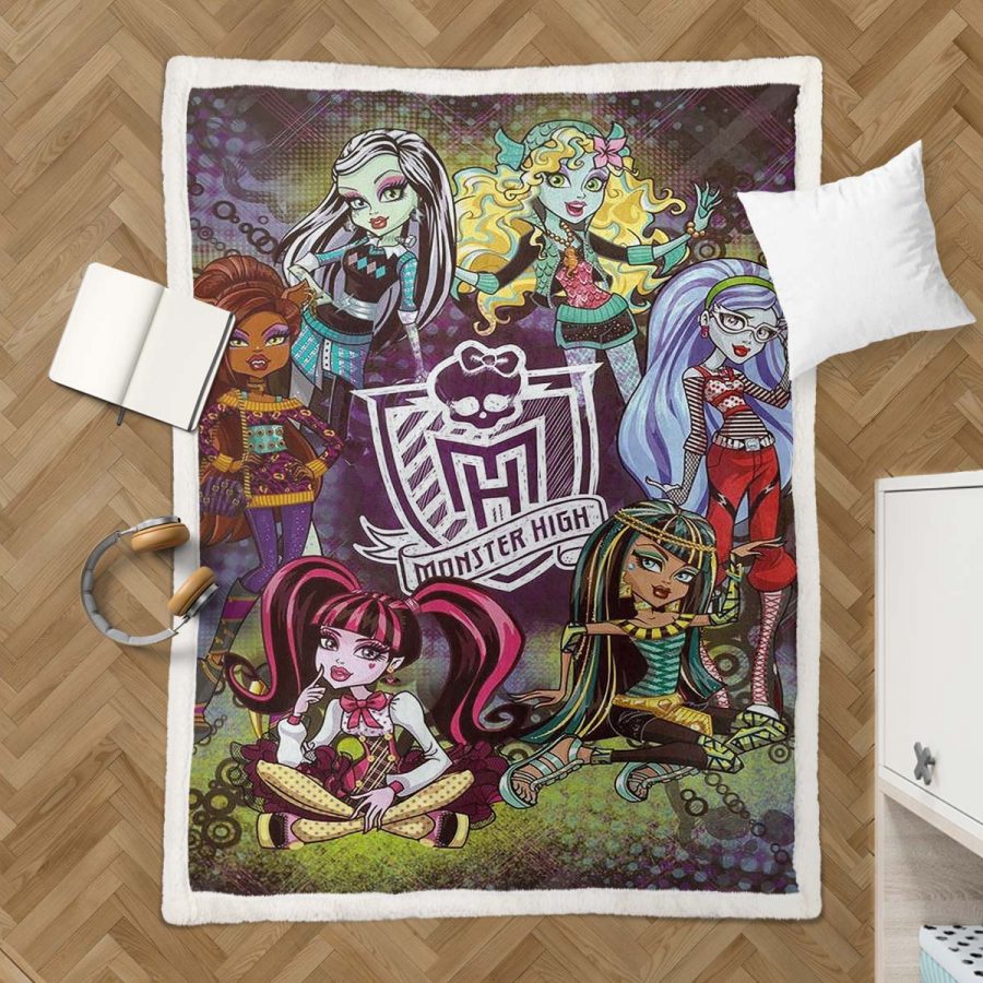Monster High Alle Charaktere 08 Decke - Fleecedecke – Bild 3