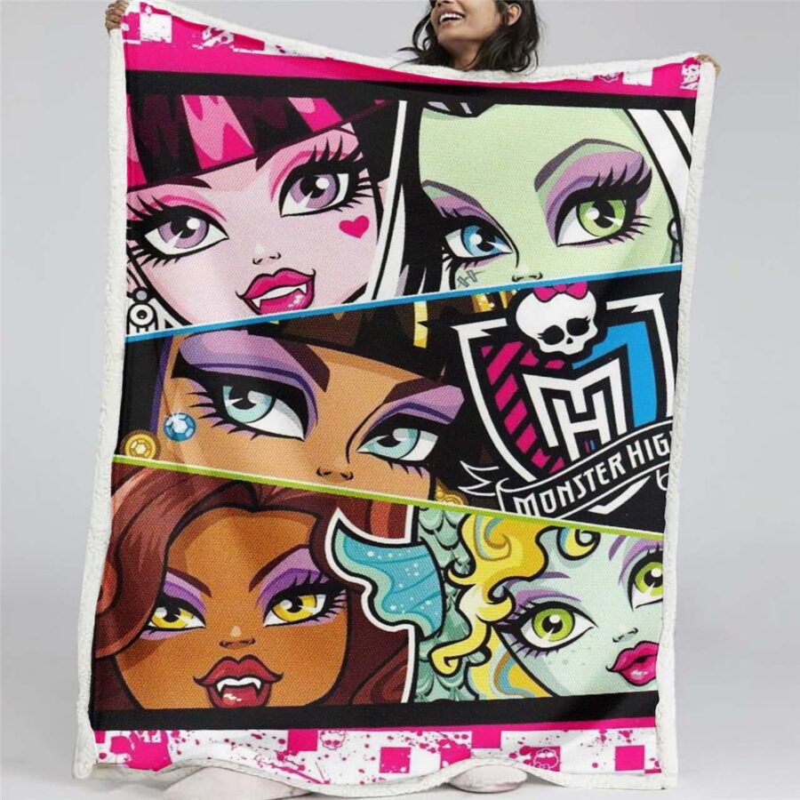 Monster High Alle Charaktere 09 Decke - Fleecedecke