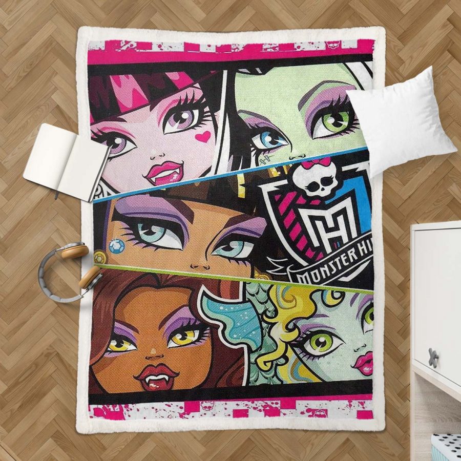 Monster High Alle Charaktere 09 Decke - Fleecedecke – Bild 3