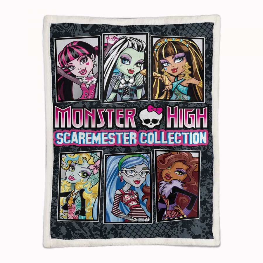 Monster High - Alle Charaktere - Seltene Sammlung 02 Decke - Fleecedecke – Bild 2