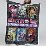 Monster High – Alle Charaktere – Seltene Sammlung 02 Decke – Fleecedecke