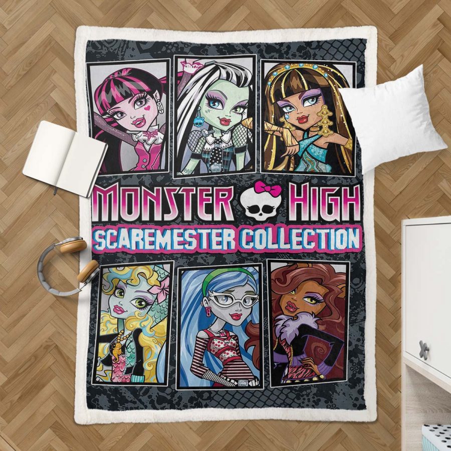 Monster High - Alle Charaktere - Seltene Sammlung 02 Decke - Fleecedecke – Bild 3