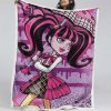 Monster High Draculaura mit Regenschirm Decke - Fleecedecke