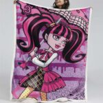 Monster High Draculaura mit Regenschirm Decke – Fleecedecke
