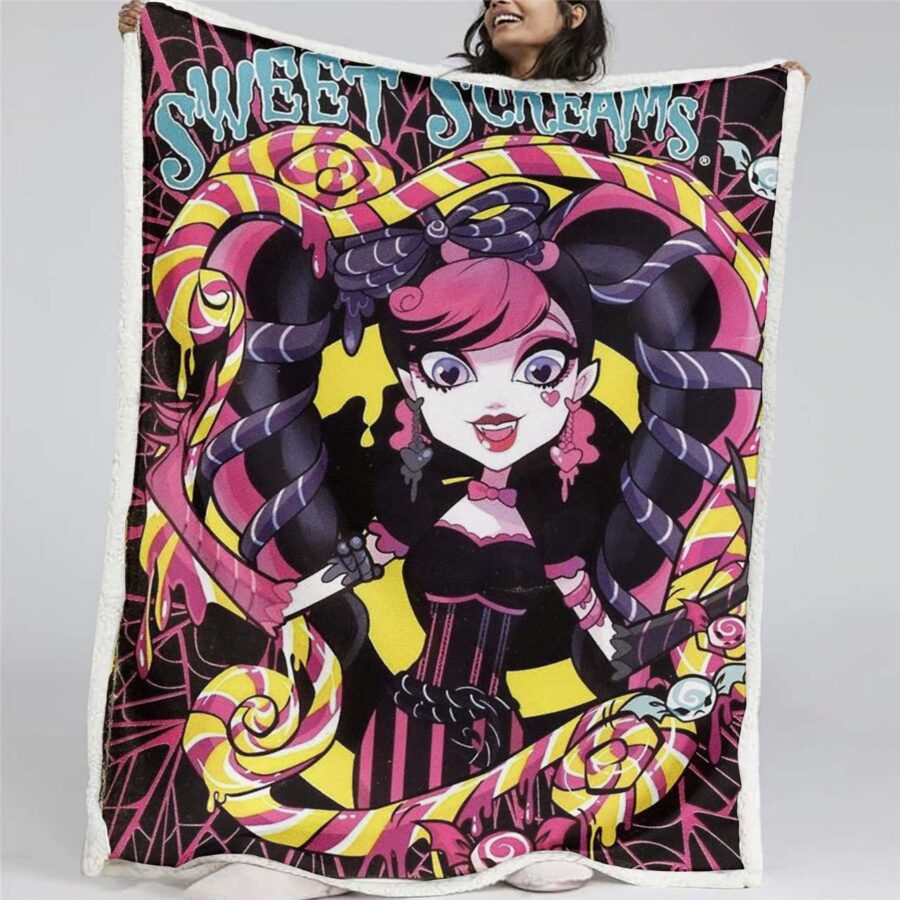 Monster High Süße Schreie Decke - Fleecedecke