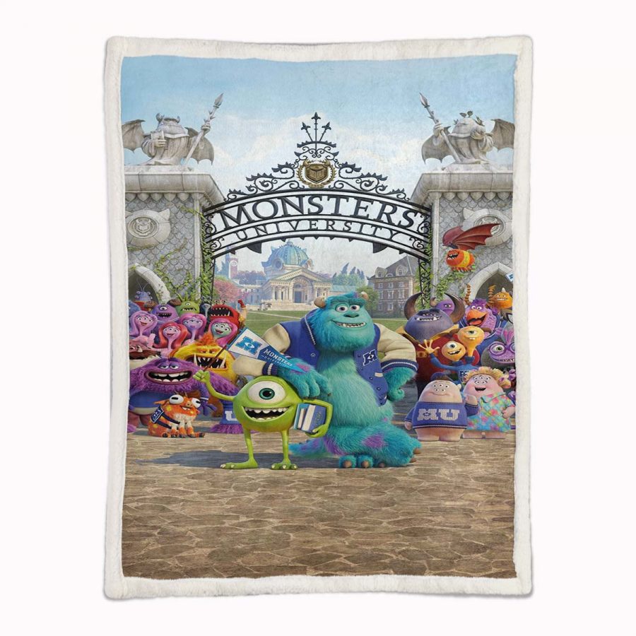 Monster University Alle Charaktere 01 Decke - Fleecedecke – Bild 2
