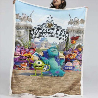 Monster University Alle Charaktere 01 Decke - Fleecedecke