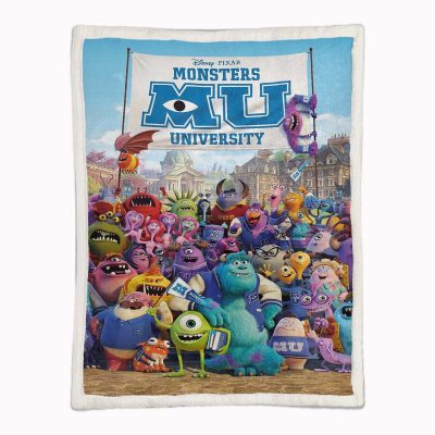 Alternative view of Monster University Alle Charaktere 03 Decke - Fleecedecke