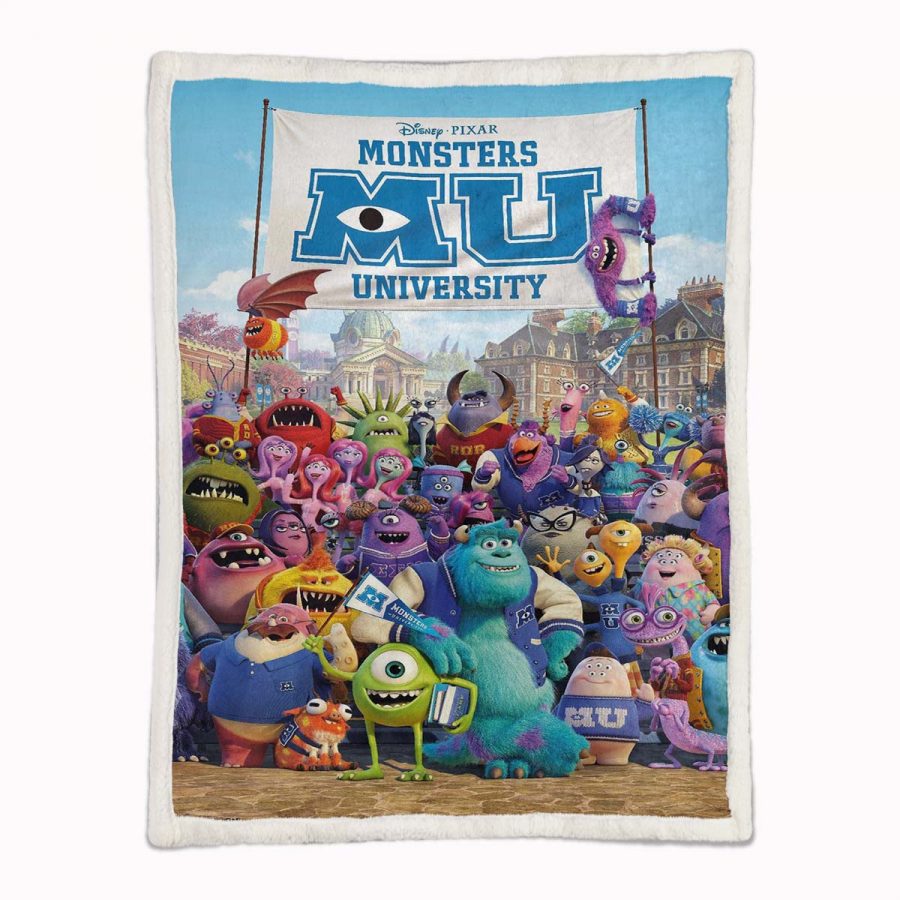 Monster University Alle Charaktere 03 Decke - Fleecedecke – Bild 2