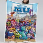Monster University Alle Charaktere 03 Decke – Fleecedecke