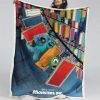 Monster University Alle Charaktere 04 Decke - Fleecedecke