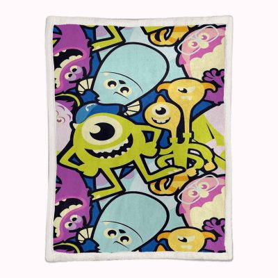 Alternative view of Monster University At Work Alle Charaktere 08 Decke - Fleecedecke