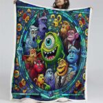 Monster University At Work Alle Charaktere 10 Decke – Fleecedecke