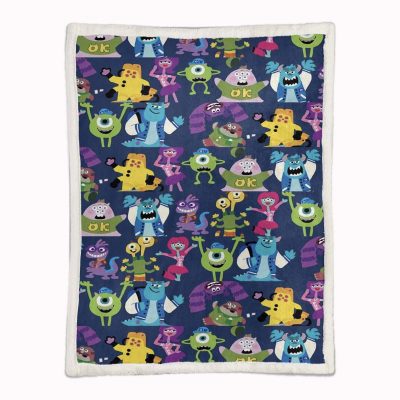 Alternative view of Monster University At Work Alle Charaktere 12 Decke - Fleecedecke