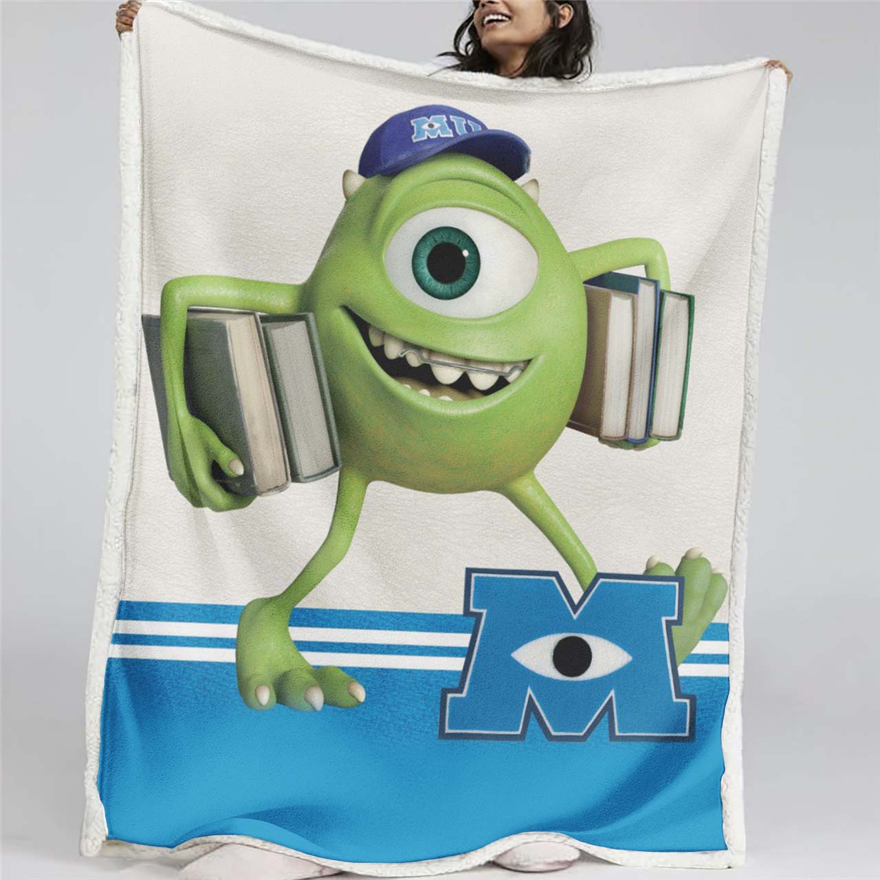 Monster University Mike Wazowski 02 Decke - Fleecedecke