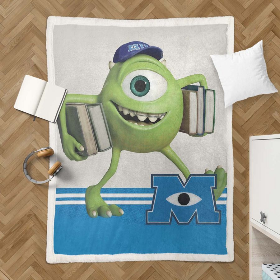 Monster University Mike Wazowski 02 Decke - Fleecedecke – Bild 3