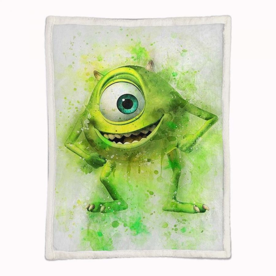 Monster University Mike Wazowski 03 Decke - Fleecedecke – Bild 2