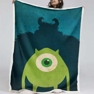 Monster University – Mike Wazowski Decke - Fleecedecke