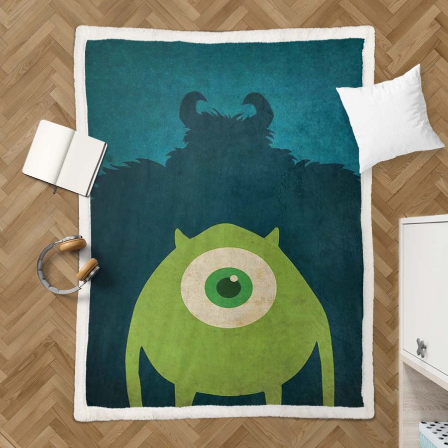 Monster University – Mike Wazowski Decke - Fleecedecke – Bild 3