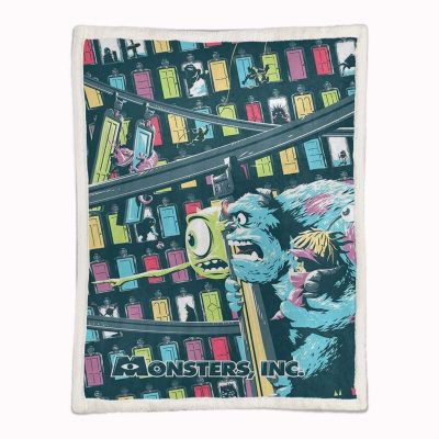 Alternative view of Monster University - Mike Wazowski und James P. Sullivan 02 Decke - Fleecedecke