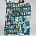 Monster University – Mike Wazowski und James P. Sullivan 02 Decke – Fleecedecke