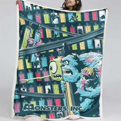 Monster University - Mike Wazowski und James P. Sullivan 02 Decke - Fleecedecke