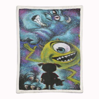 Alternative view of Monster University - Mike Wazowski und James P. Sullivan 03 Decke - Fleecedecke