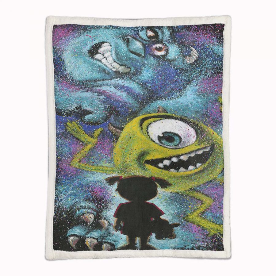 Monster University - Mike Wazowski und James P. Sullivan 03 Decke - Fleecedecke – Bild 2