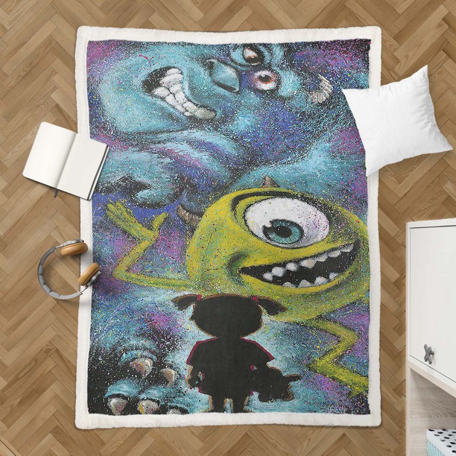 Monster University - Mike Wazowski und James P. Sullivan 03 Decke - Fleecedecke – Bild 3