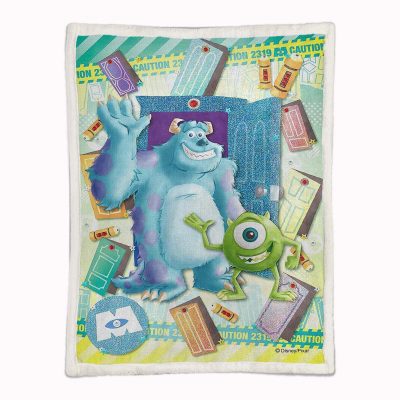 Alternative view of Monster University - Mike Wazowski und James P. Sullivan 04 Decke - Fleecedecke