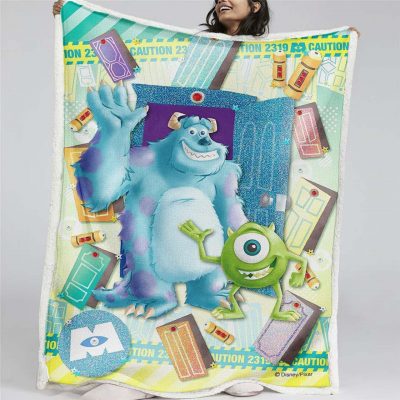 Monster University - Mike Wazowski und James P. Sullivan 04 Decke - Fleecedecke