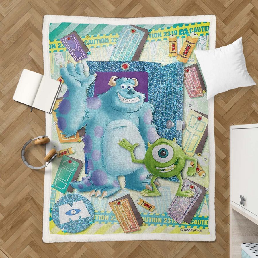 Monster University - Mike Wazowski und James P. Sullivan 04 Decke - Fleecedecke – Bild 3