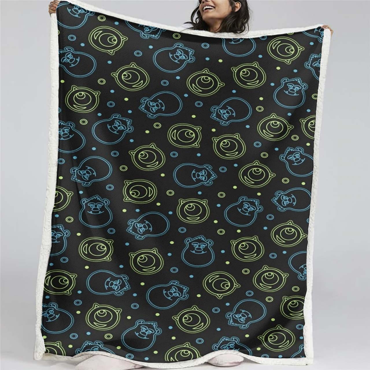 Monster University - Mike Wazowski und James P. Sullivan 05 Decke - Fleecedecke