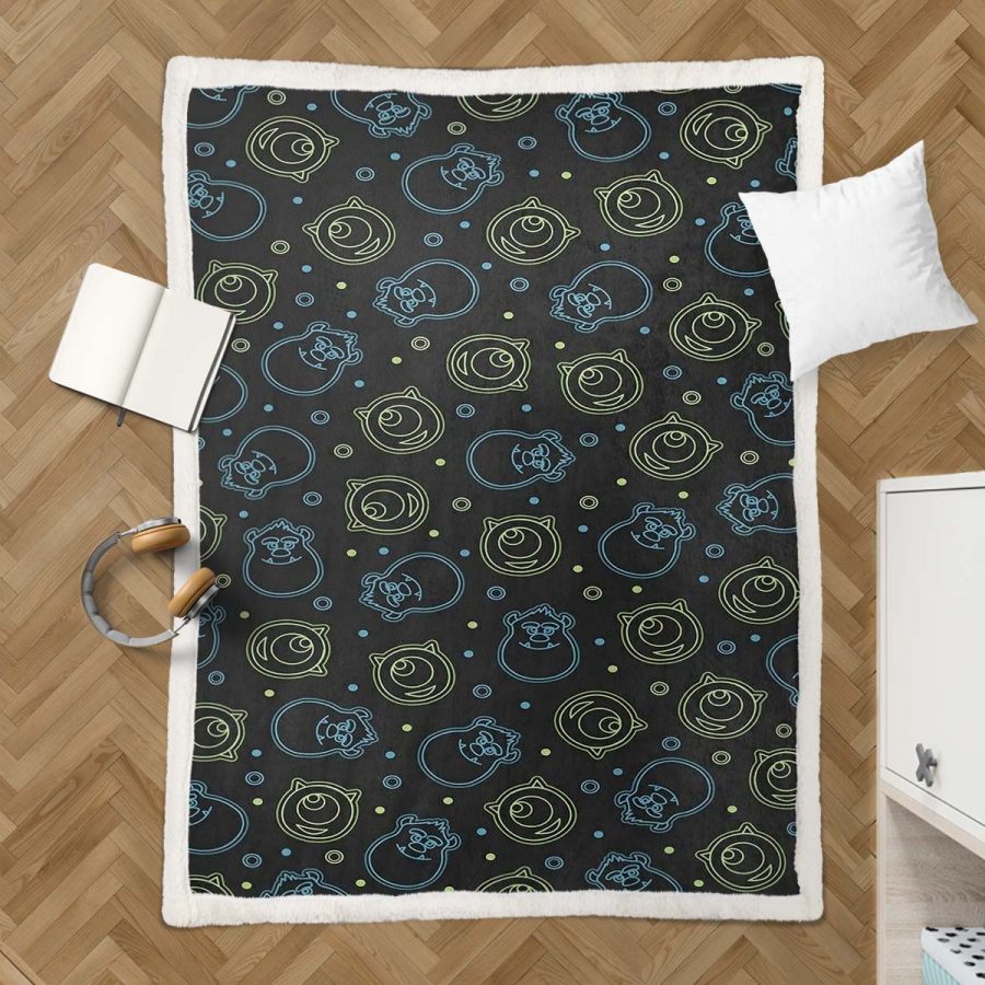 Monster University - Mike Wazowski und James P. Sullivan 05 Decke - Fleecedecke – Bild 3