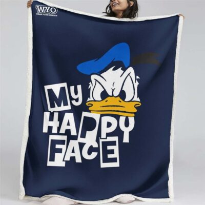 Mein glückliches Gesicht, Donald Duck Decke - Fleecedecke