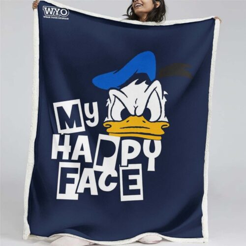 Mein glückliches Gesicht, Donald Duck Decke - Fleecedecke