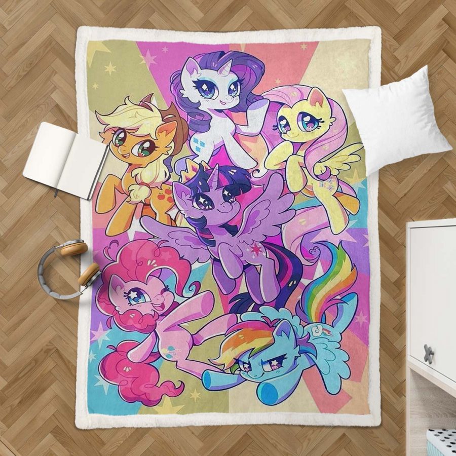 My Little Pony Alle Charaktere 03 Decke - Fleecedecke – Bild 3