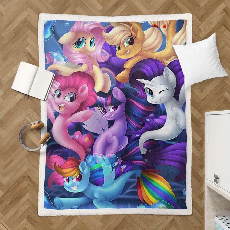 My Little Pony Alle Charaktere 04 Decke - Fleecedecke – Bild 3
