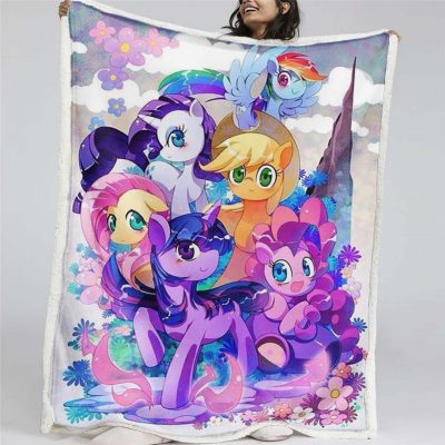 My Little Pony Alle Charaktere 05 Decke - Fleecedecke