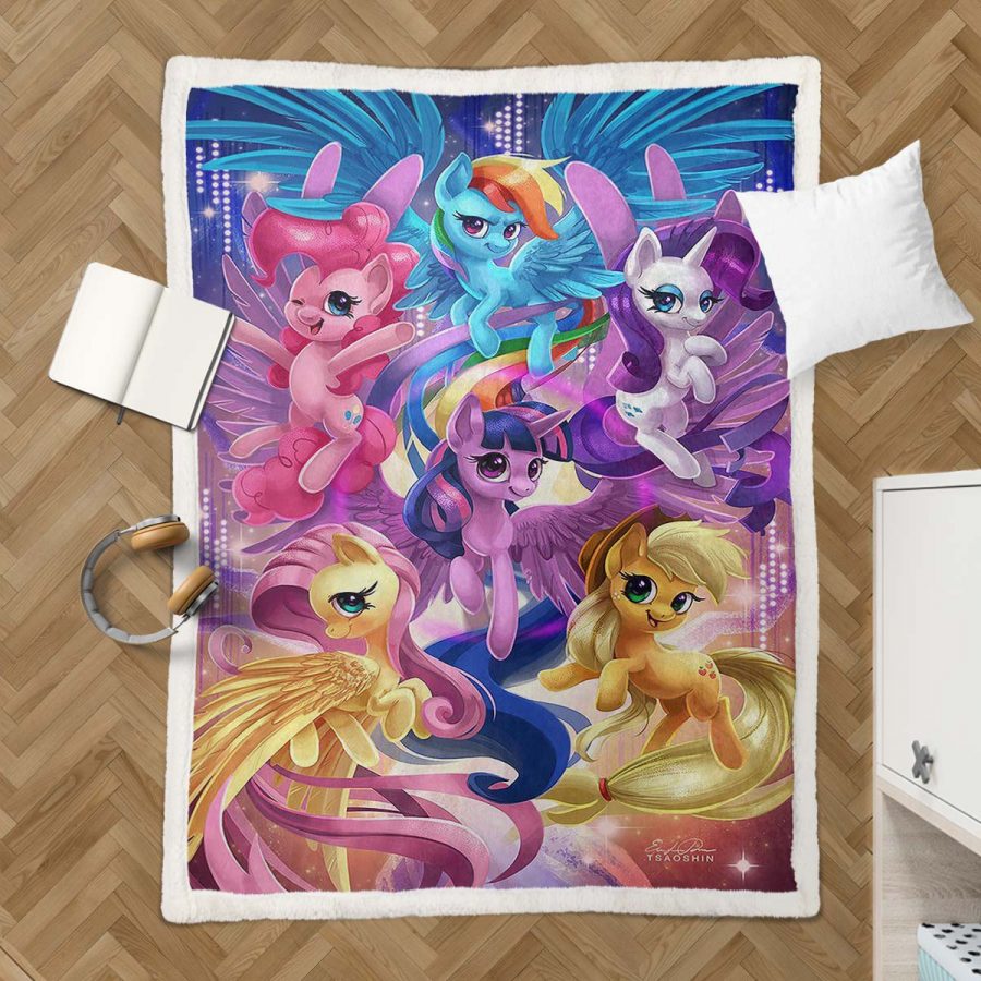 My Little Pony Alle Charaktere 06 Decke - Fleecedecke – Bild 3